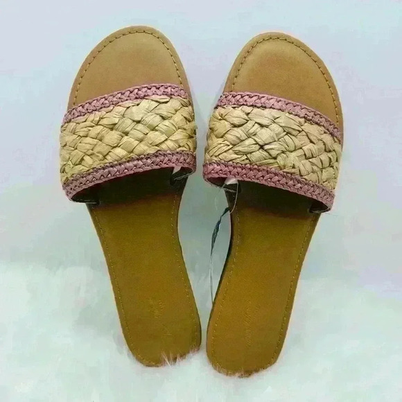 Women's Dez Woven Slide Sandals - Universal Thread, Rose Pink, size 9.5 - Picture 5 of 7